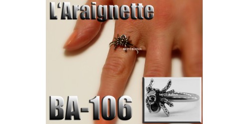 Ba-106, Bague L'Araignette acier inoxidable